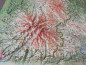 Preview: Raised relief map volcanoes of Auvergne