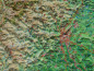 Preview: Raised relief map Cevennes, small
