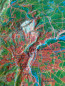 Preview: Raised relief map Lyon and Parc du Pilat