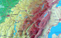 Preview: Raised relief map Franche-Comté