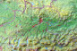 Preview: Raised relief map Austria, small