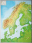 Preview: Raised relief map Scandinavia
