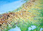 Preview: Raised relief map Scandinavia