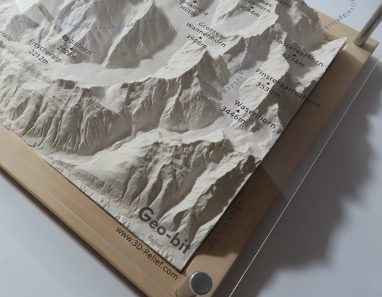Eiger, Mönch, Jungfrau model M1:80k