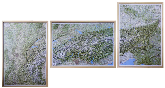 groesste reliefkarte der alpen