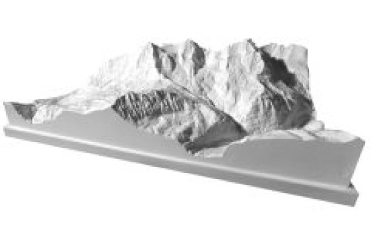 Modele de montagne Eiger, Mönch, Jungfrau 1: 25 000