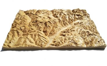 Landscape model made of wood