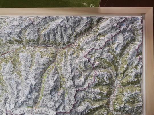 Preview: Reliefkarte Wallis und Aostatal_Falte