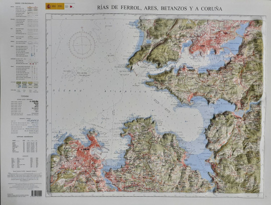 Reliefkarte_ACoruna_Ferrol