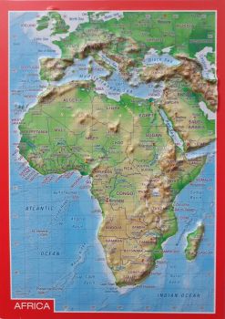Relief postcard Africa