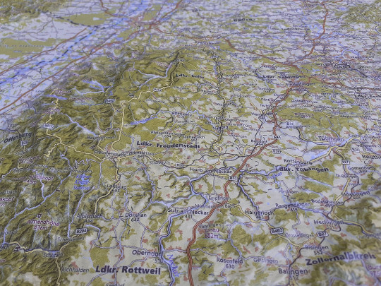 Reliefkarte_BadenWürttemberg_Nordschwarzwald
