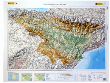Relief map Ebro Valley