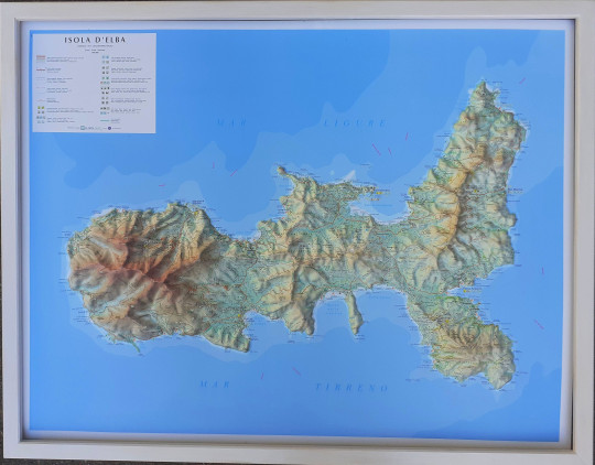 Relief Map of Elba