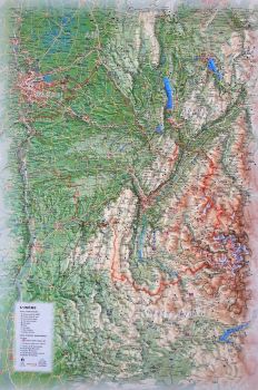 raised relief map Isere