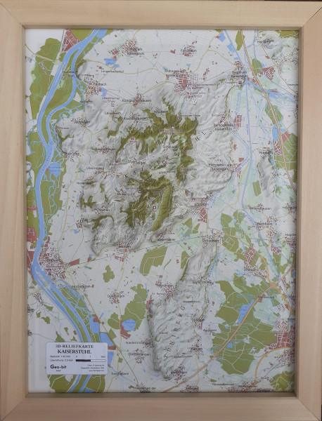 Raised relief map Kaiserstuhl