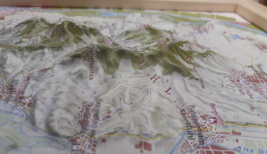 Preview: Raised relief map Kaiserstuhl