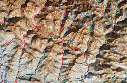 Relief map Catalonia