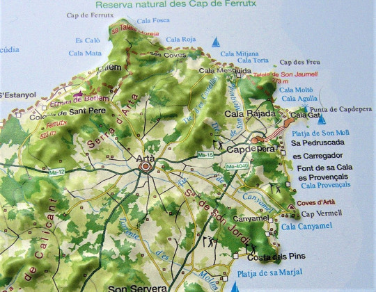 3D Reliefkarte Mallorca