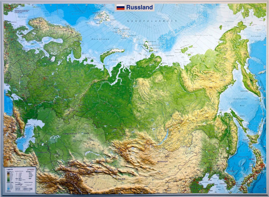 Raised relief Russia