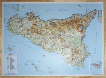 Reliefkarte Sizilien