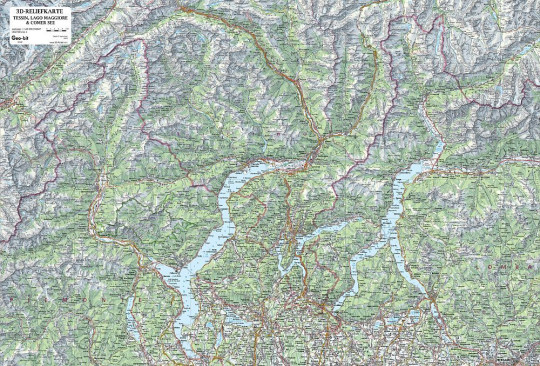 Raised relief Ticino 1st version
