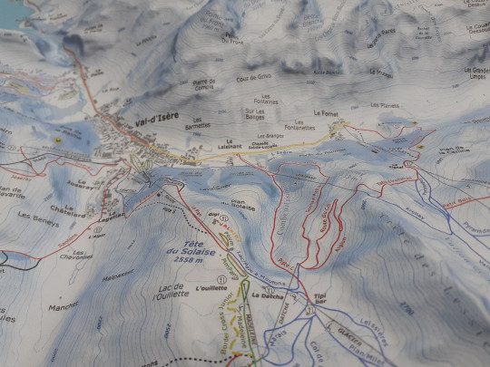 Reliefkarte_Tignes_Isere