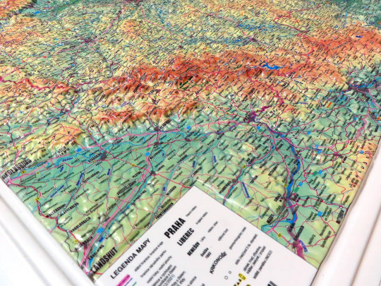 3D Reliefkarte Tschechei