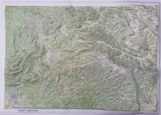 Raised relief map Ventoux, big