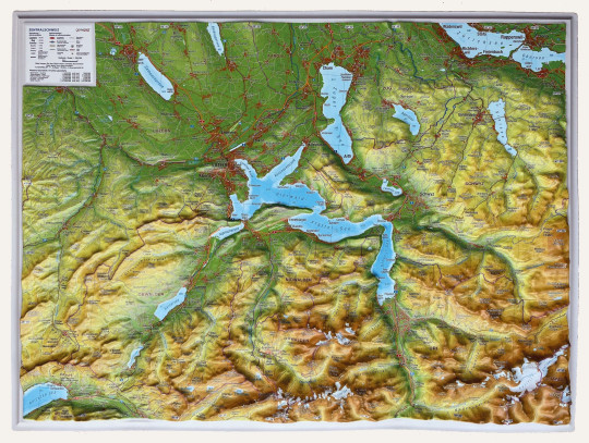 Reliefkarte_Zentralschweiz