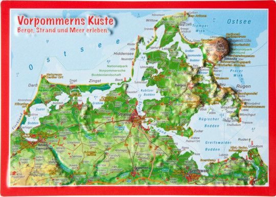 Reliefpostkarte_Vorpommern