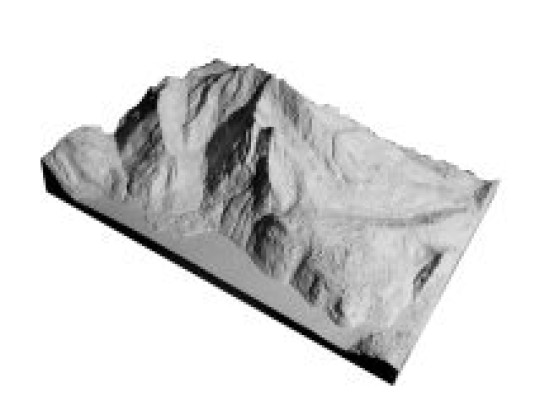 Modele de montagne Watzmann 1: 25 000
