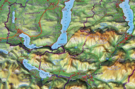 Reliefkarte Salzkammergut