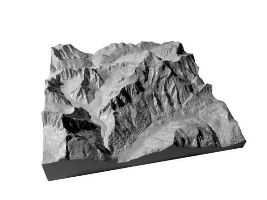 Bergmodell Mont Blanc