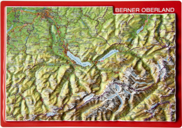 Relief postcard Bernese Oberland - Kopie