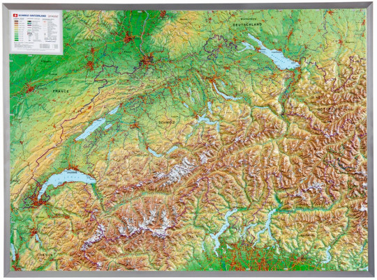 relieflandkarte schweiz