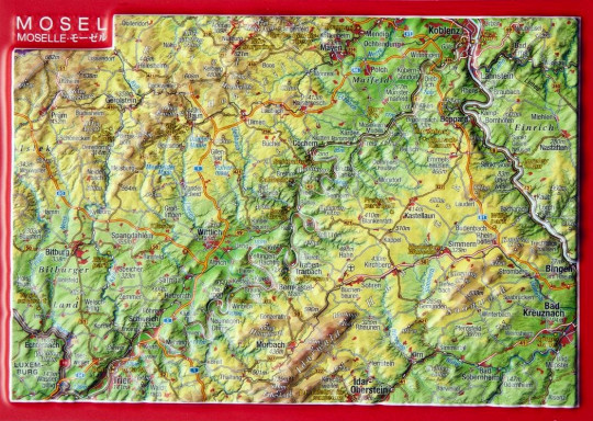 Relief postcard Moselle