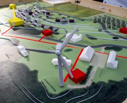 Terrain models stepped- printed