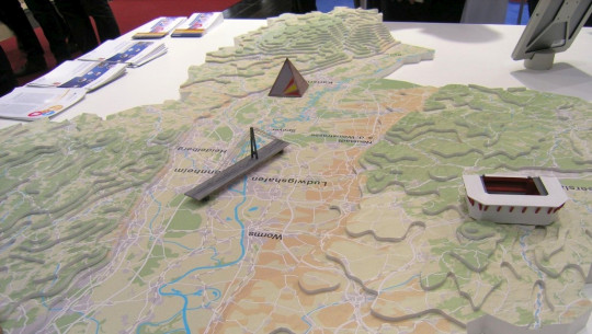 Terrain models stepped- printed
