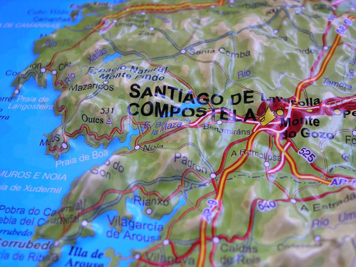 Relief Map of St. James, rolled