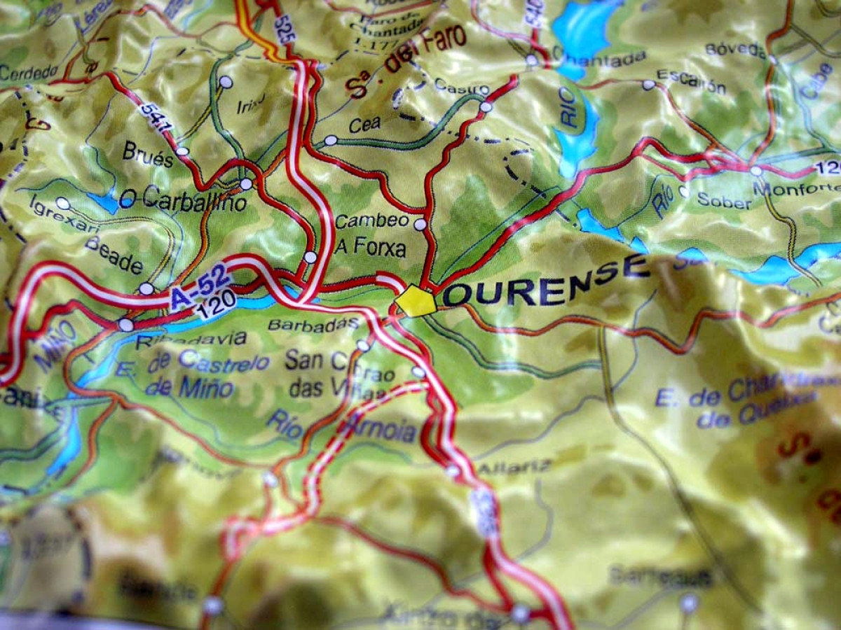 Relief Map of St. James, rolled
