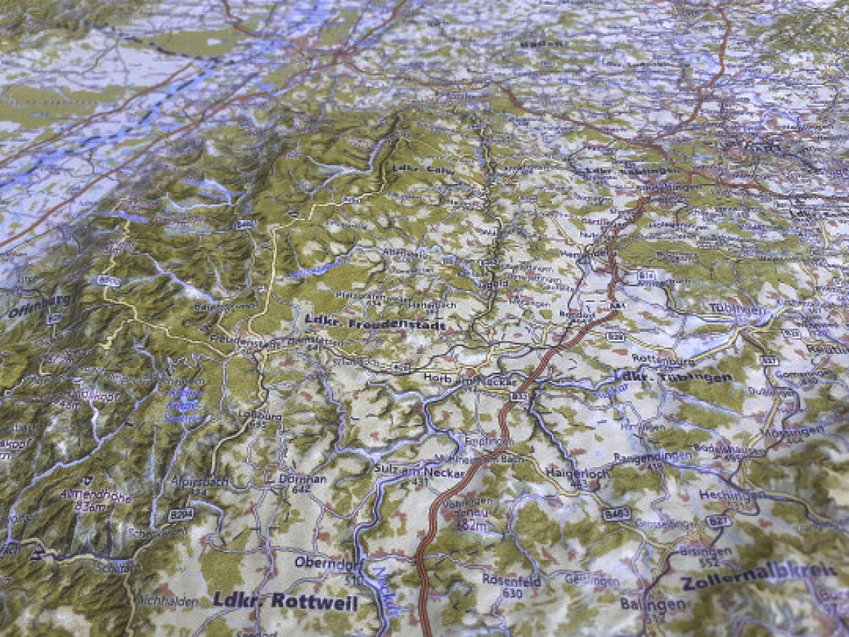 Relief Bade-Wurttemberg