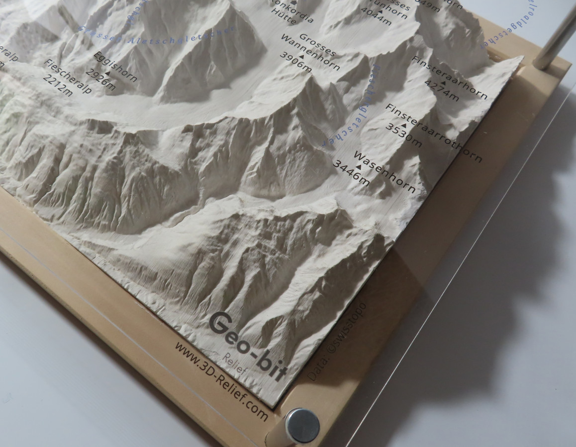 Eiger, Mönch, Jungfrau model M1:80k