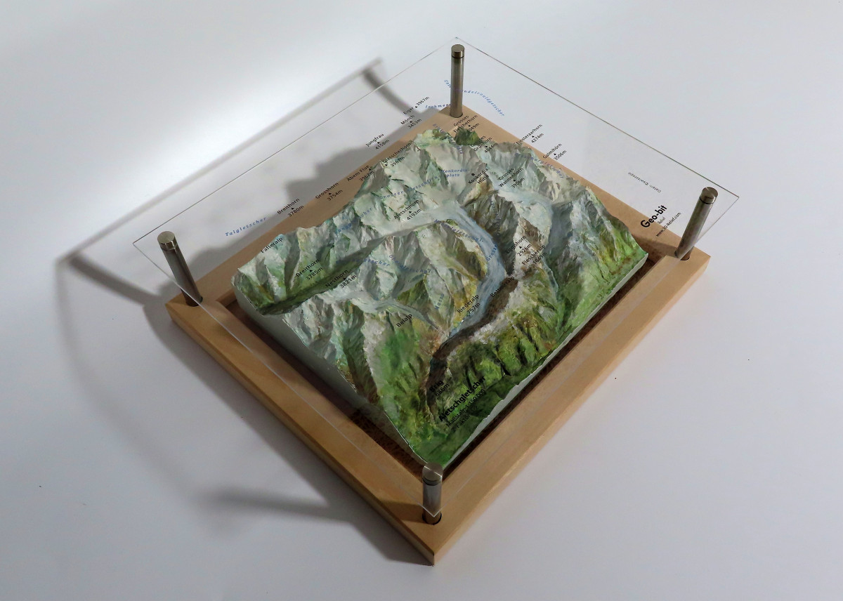 Aletsch glacier model