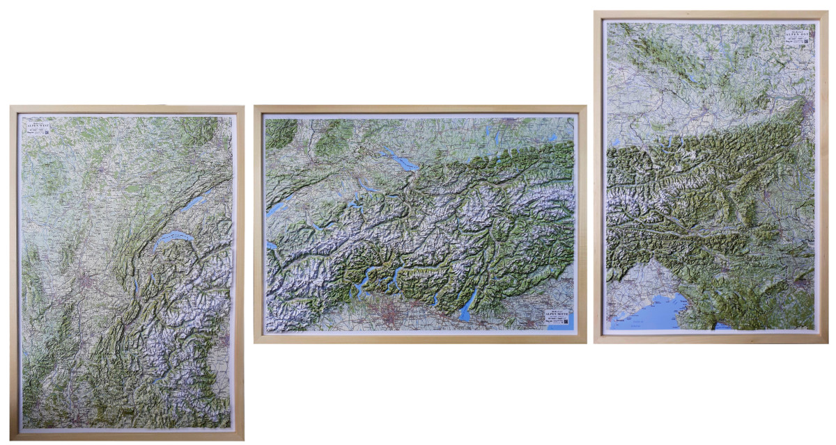 groesste reliefkarte der alpen