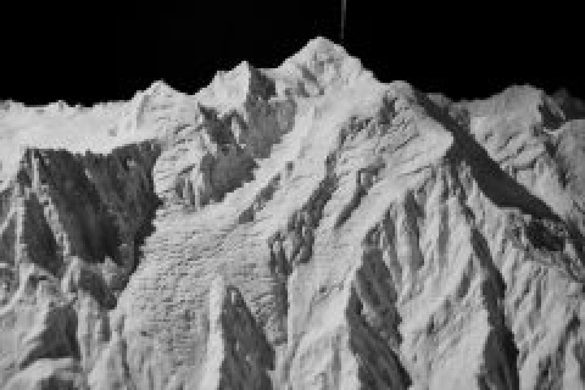 Modèle de montagne du Mont Blanc 1:25.000