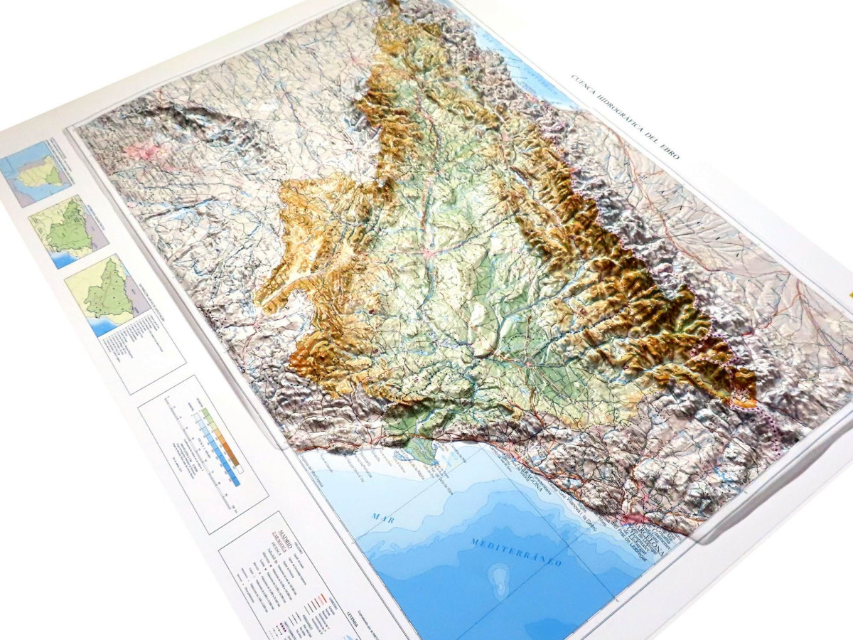 Relief map Ebrotal perspective