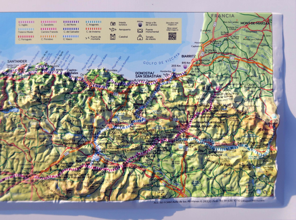 Relief Map of St. James, small