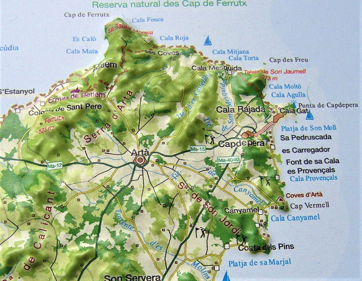 3D Reliefkarte Mallorca
