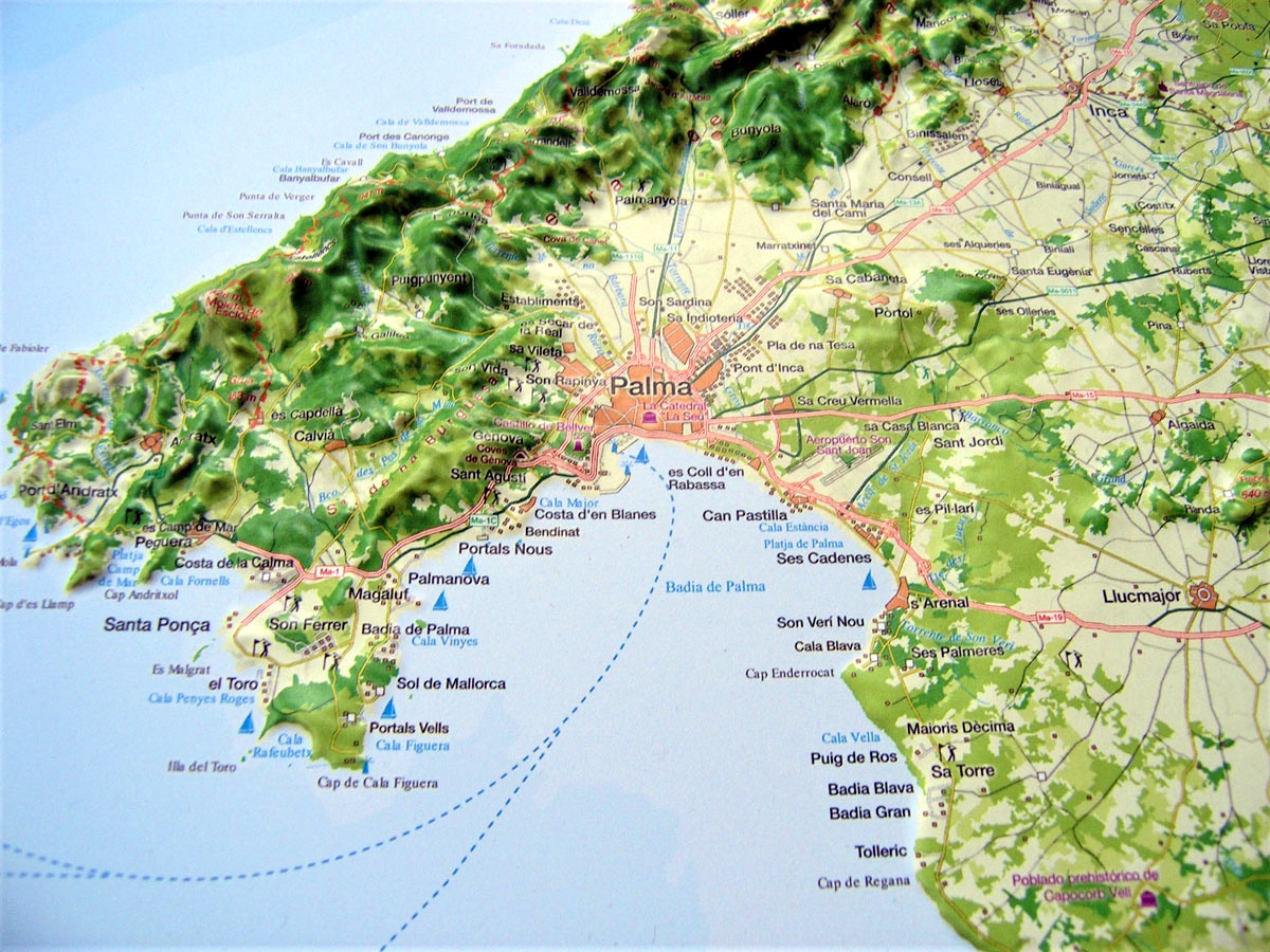 Reliefkarte_Mallorca_Palma