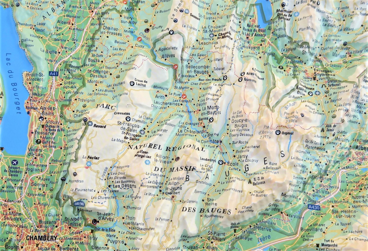 Reliefkarte_MontBlancundAnnecykleinMassifdesBauges